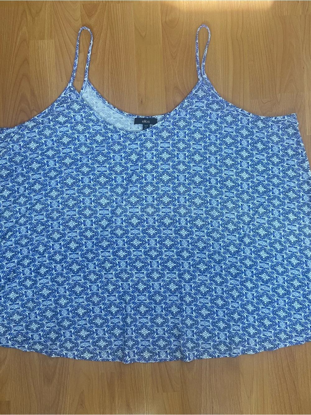 ellos Allover Print Spaghetti Strap Tank Top Women’s 4X
